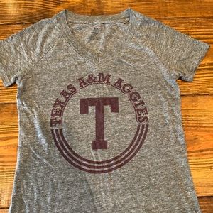 V-neck Texas A&M tee